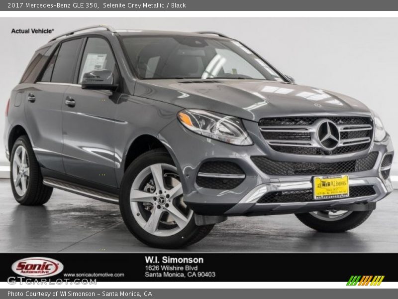 Selenite Grey Metallic / Black 2017 Mercedes-Benz GLE 350