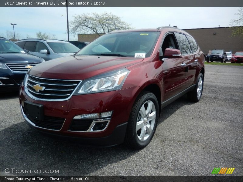 Siren Red Tintcoat / Ebony 2017 Chevrolet Traverse LT