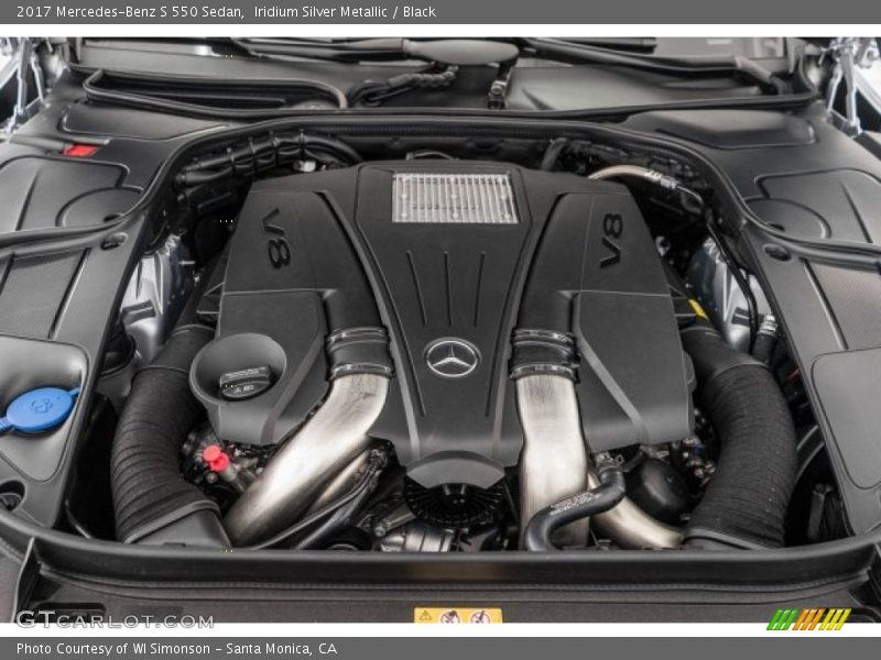 Iridium Silver Metallic / Black 2017 Mercedes-Benz S 550 Sedan