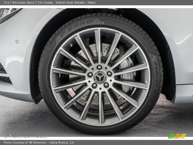 Iridium Silver Metallic / Black 2017 Mercedes-Benz S 550 Sedan