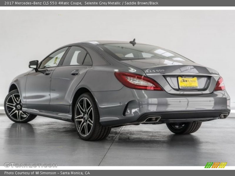 Selenite Grey Metallic / Saddle Brown/Black 2017 Mercedes-Benz CLS 550 4Matic Coupe