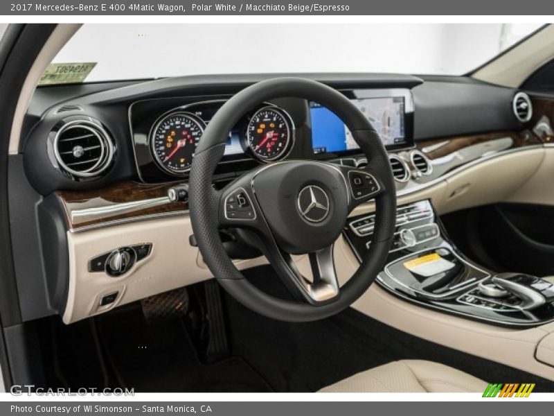 Polar White / Macchiato Beige/Espresso 2017 Mercedes-Benz E 400 4Matic Wagon