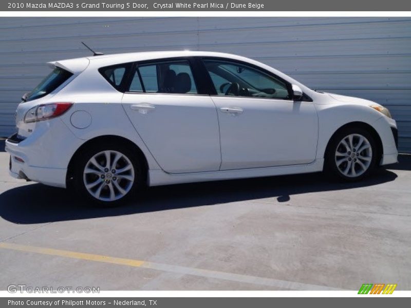 Crystal White Pearl Mica / Dune Beige 2010 Mazda MAZDA3 s Grand Touring 5 Door