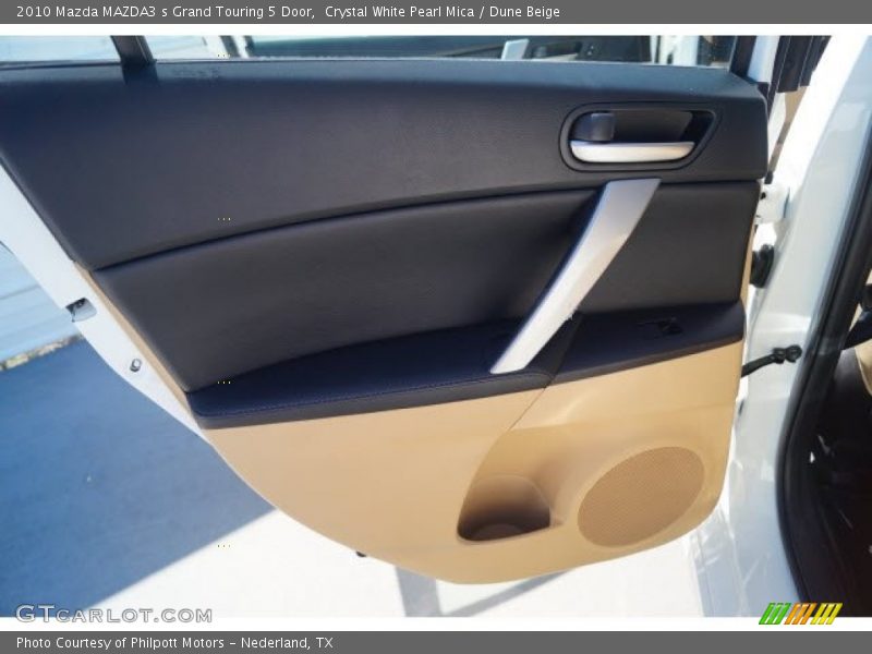 Crystal White Pearl Mica / Dune Beige 2010 Mazda MAZDA3 s Grand Touring 5 Door