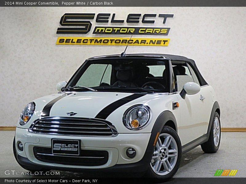 Pepper White / Carbon Black 2014 Mini Cooper Convertible