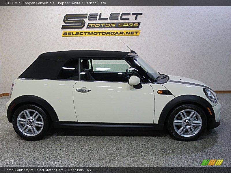 Pepper White / Carbon Black 2014 Mini Cooper Convertible