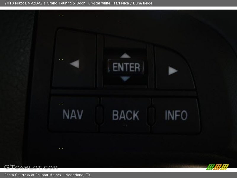 Crystal White Pearl Mica / Dune Beige 2010 Mazda MAZDA3 s Grand Touring 5 Door