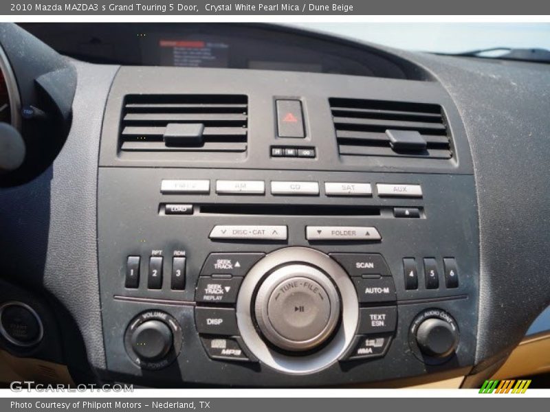 Crystal White Pearl Mica / Dune Beige 2010 Mazda MAZDA3 s Grand Touring 5 Door