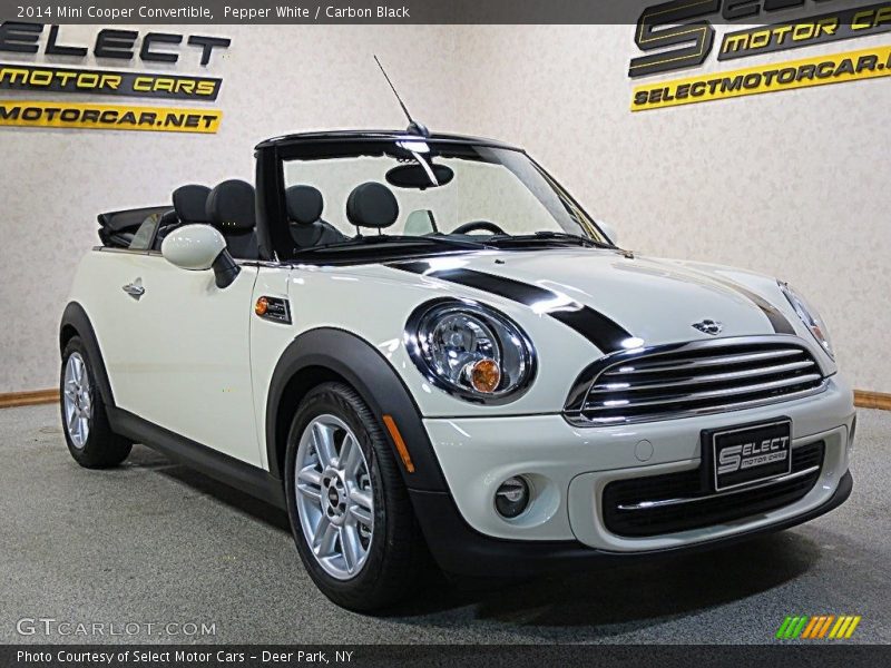 Pepper White / Carbon Black 2014 Mini Cooper Convertible