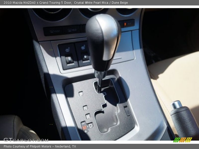 Crystal White Pearl Mica / Dune Beige 2010 Mazda MAZDA3 s Grand Touring 5 Door