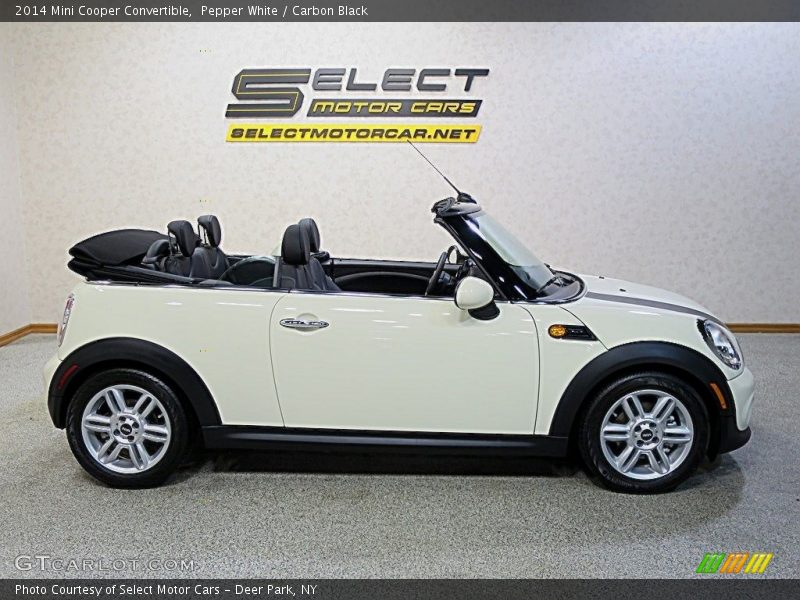 Pepper White / Carbon Black 2014 Mini Cooper Convertible