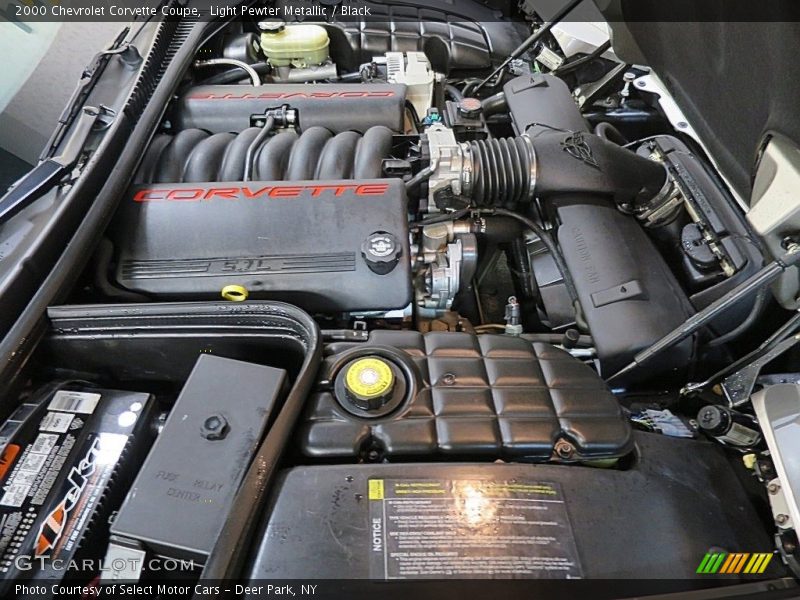 Light Pewter Metallic / Black 2000 Chevrolet Corvette Coupe
