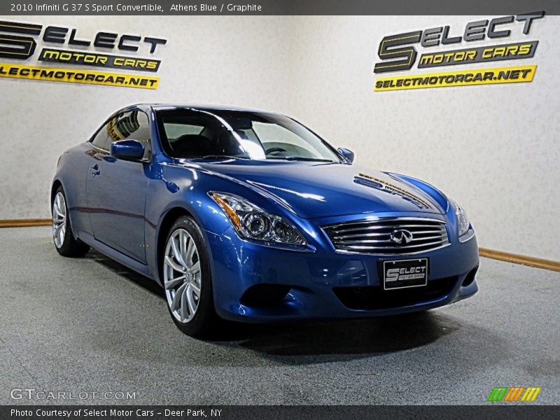 Athens Blue / Graphite 2010 Infiniti G 37 S Sport Convertible
