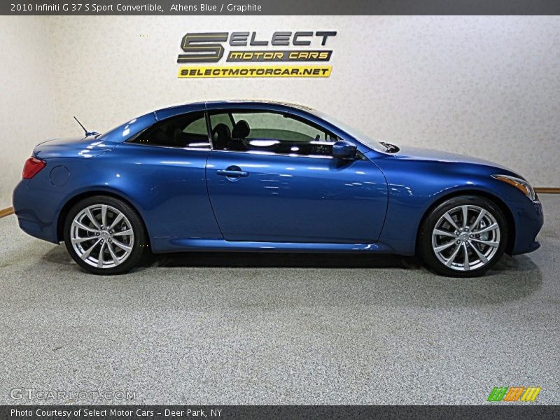 Athens Blue / Graphite 2010 Infiniti G 37 S Sport Convertible