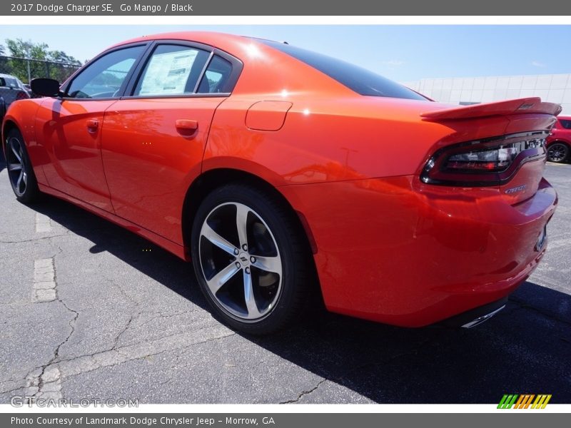 Go Mango / Black 2017 Dodge Charger SE