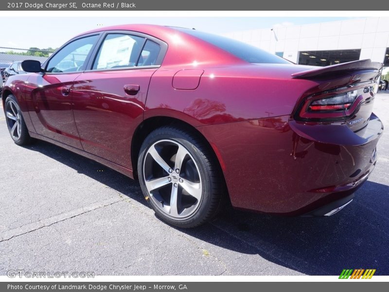 Octane Red / Black 2017 Dodge Charger SE