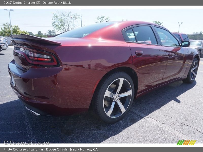 Octane Red / Black 2017 Dodge Charger SE
