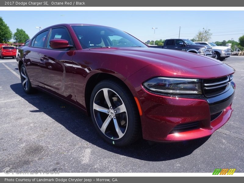 Octane Red / Black 2017 Dodge Charger SE
