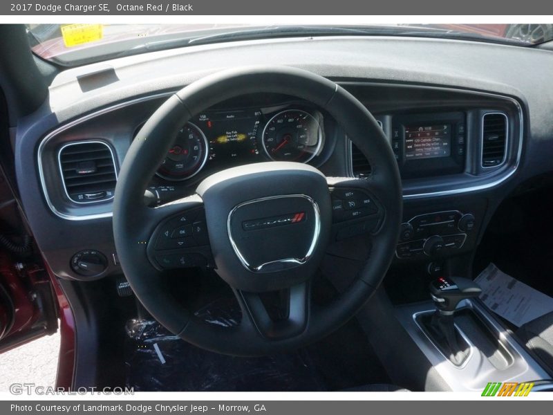 Octane Red / Black 2017 Dodge Charger SE