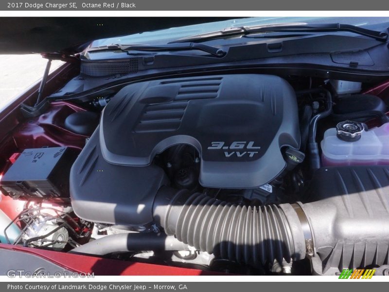 Octane Red / Black 2017 Dodge Charger SE