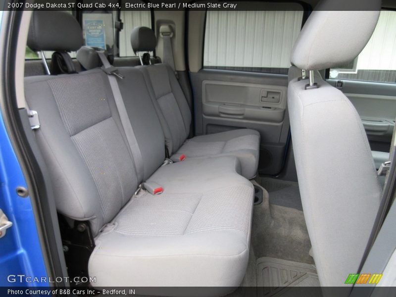 Electric Blue Pearl / Medium Slate Gray 2007 Dodge Dakota ST Quad Cab 4x4