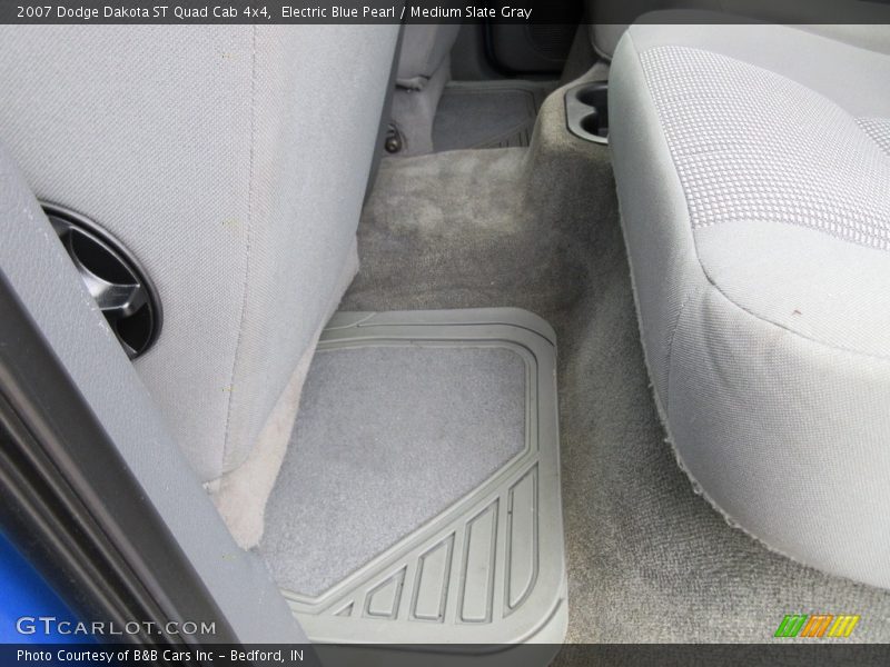 Electric Blue Pearl / Medium Slate Gray 2007 Dodge Dakota ST Quad Cab 4x4