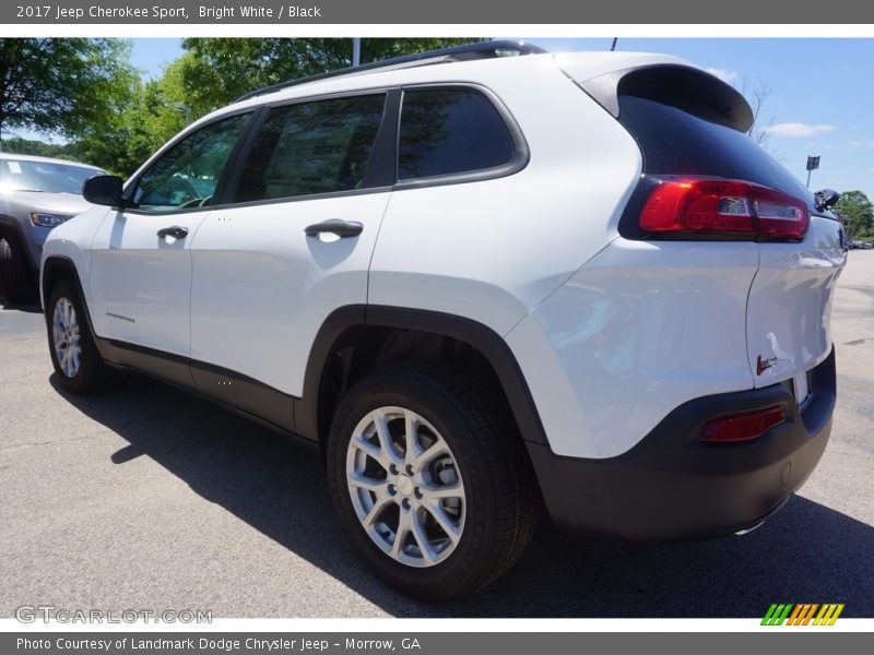 Bright White / Black 2017 Jeep Cherokee Sport