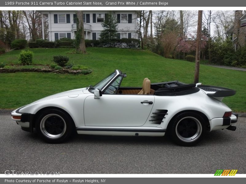  1989 911 Carrera Turbo Cabriolet Slant Nose Grand Prix White