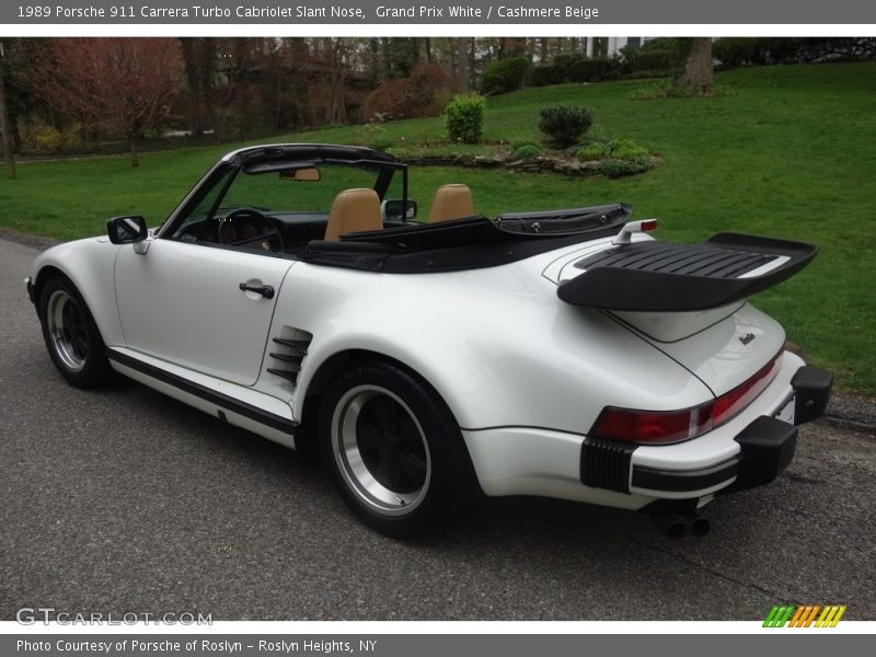  1989 911 Carrera Turbo Cabriolet Slant Nose Grand Prix White