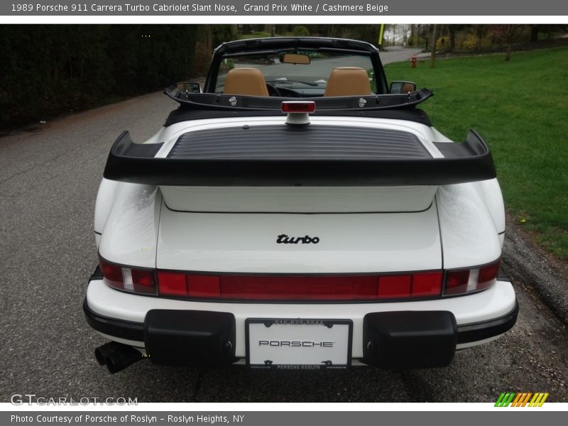 Grand Prix White / Cashmere Beige 1989 Porsche 911 Carrera Turbo Cabriolet Slant Nose