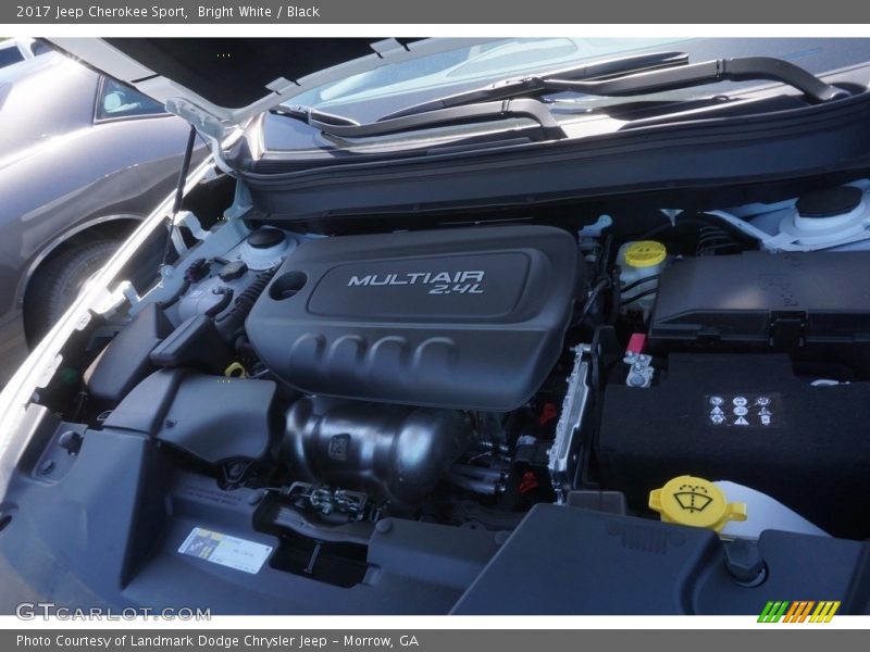 Bright White / Black 2017 Jeep Cherokee Sport