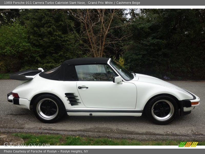  1989 911 Carrera Turbo Cabriolet Slant Nose Grand Prix White