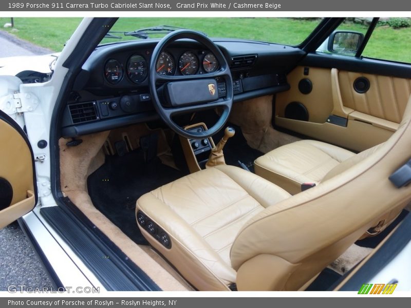  1989 911 Carrera Turbo Cabriolet Slant Nose Cashmere Beige Interior