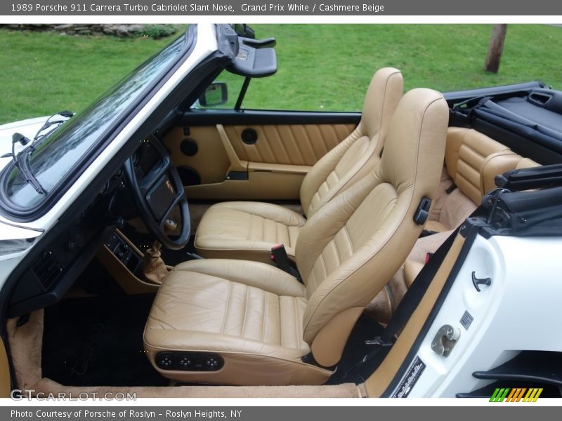 Front Seat of 1989 911 Carrera Turbo Cabriolet Slant Nose
