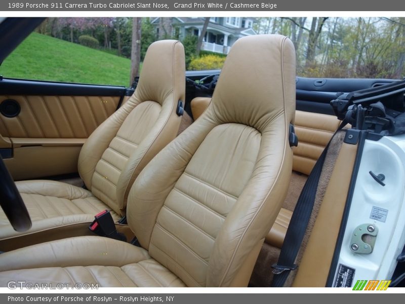 Front Seat of 1989 911 Carrera Turbo Cabriolet Slant Nose