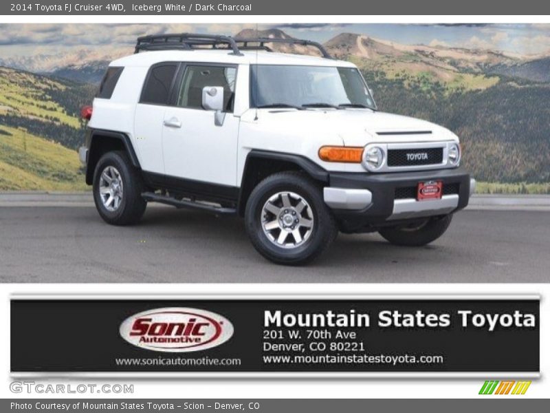 Iceberg White / Dark Charcoal 2014 Toyota FJ Cruiser 4WD