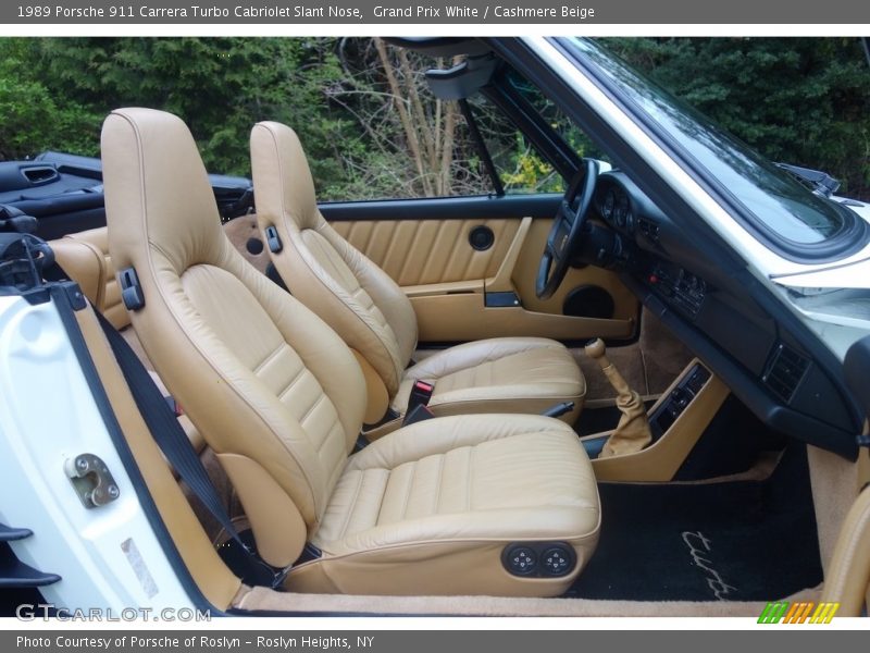 Front Seat of 1989 911 Carrera Turbo Cabriolet Slant Nose