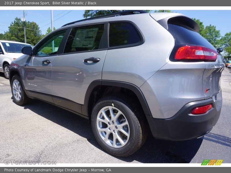 Billet Silver Metallic / Black 2017 Jeep Cherokee Sport