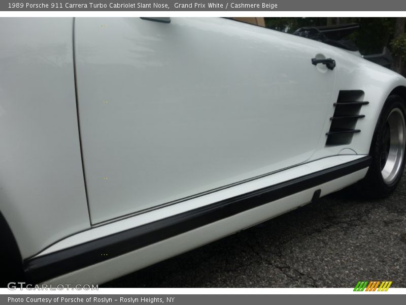 Grand Prix White / Cashmere Beige 1989 Porsche 911 Carrera Turbo Cabriolet Slant Nose