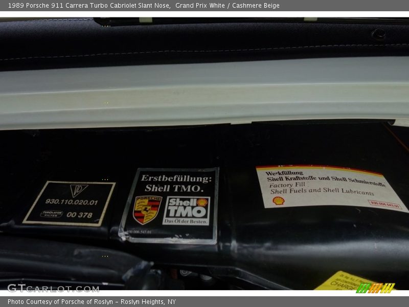 Grand Prix White / Cashmere Beige 1989 Porsche 911 Carrera Turbo Cabriolet Slant Nose