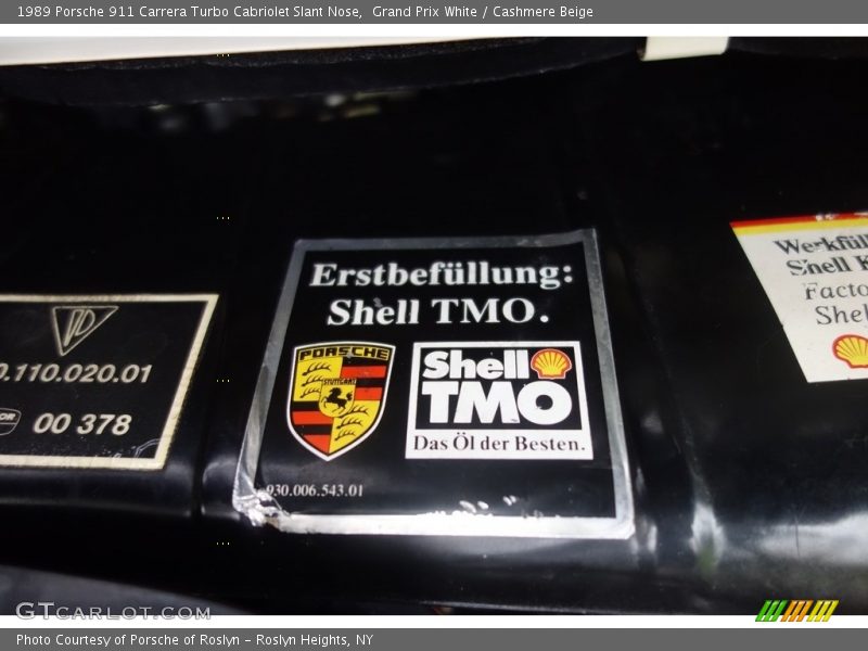 Grand Prix White / Cashmere Beige 1989 Porsche 911 Carrera Turbo Cabriolet Slant Nose