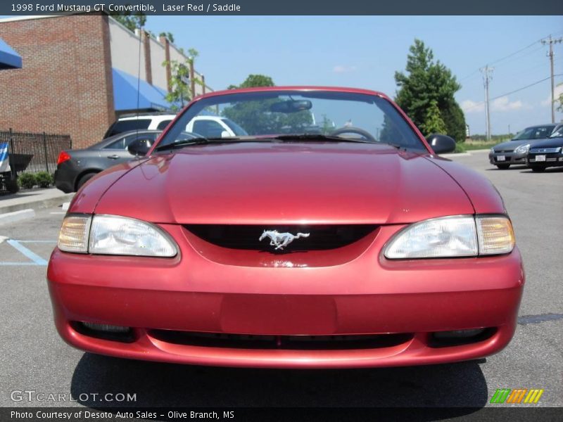 Laser Red / Saddle 1998 Ford Mustang GT Convertible