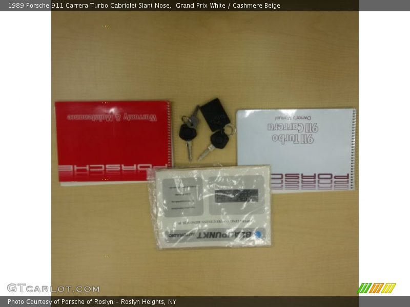 Books/Manuals of 1989 911 Carrera Turbo Cabriolet Slant Nose