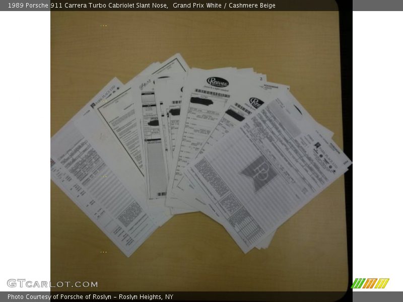 Books/Manuals of 1989 911 Carrera Turbo Cabriolet Slant Nose