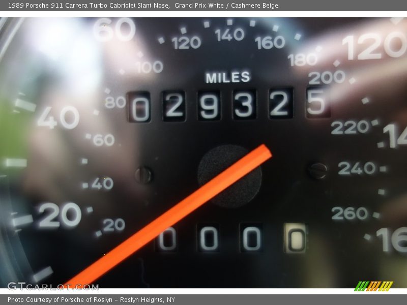 Grand Prix White / Cashmere Beige 1989 Porsche 911 Carrera Turbo Cabriolet Slant Nose