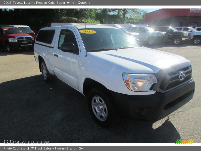 Super White / Graphite 2013 Toyota Tacoma Regular Cab