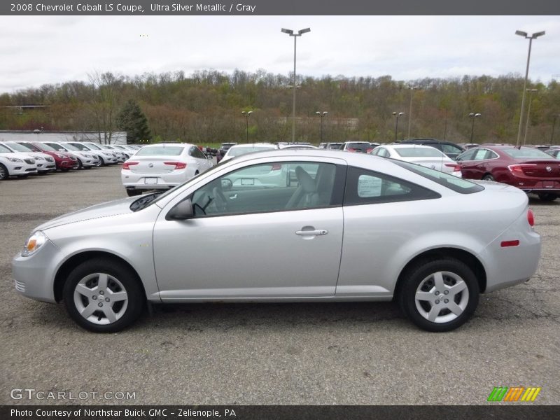 Ultra Silver Metallic / Gray 2008 Chevrolet Cobalt LS Coupe