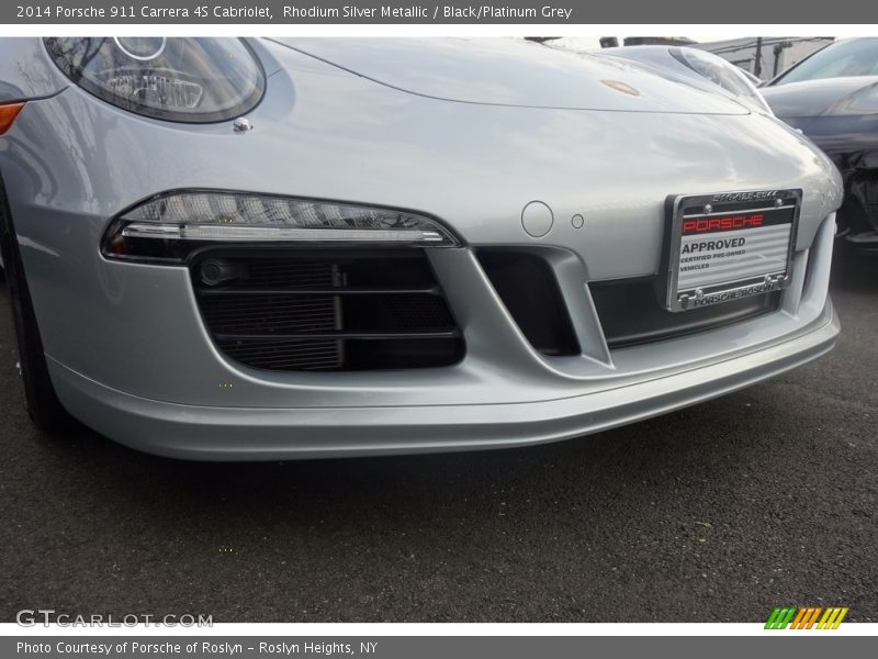 Rhodium Silver Metallic / Black/Platinum Grey 2014 Porsche 911 Carrera 4S Cabriolet