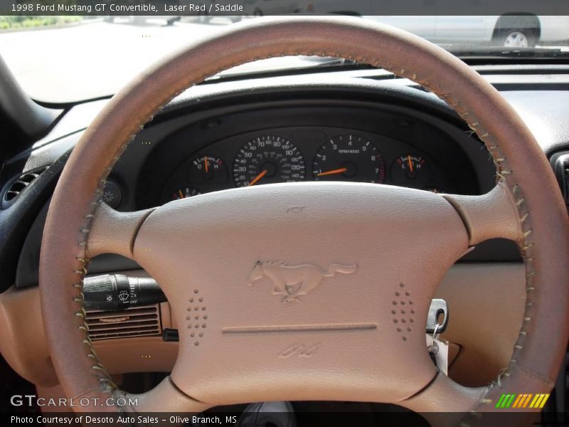 Laser Red / Saddle 1998 Ford Mustang GT Convertible
