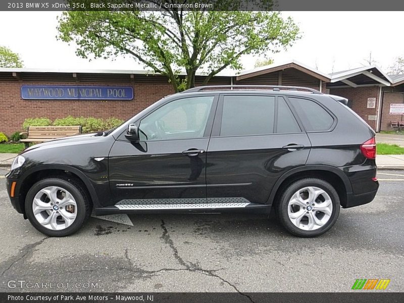 Black Sapphire Metallic / Cinnamon Brown 2013 BMW X5 xDrive 35d